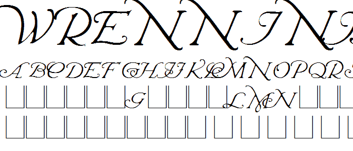 Wrenn Initials Light font